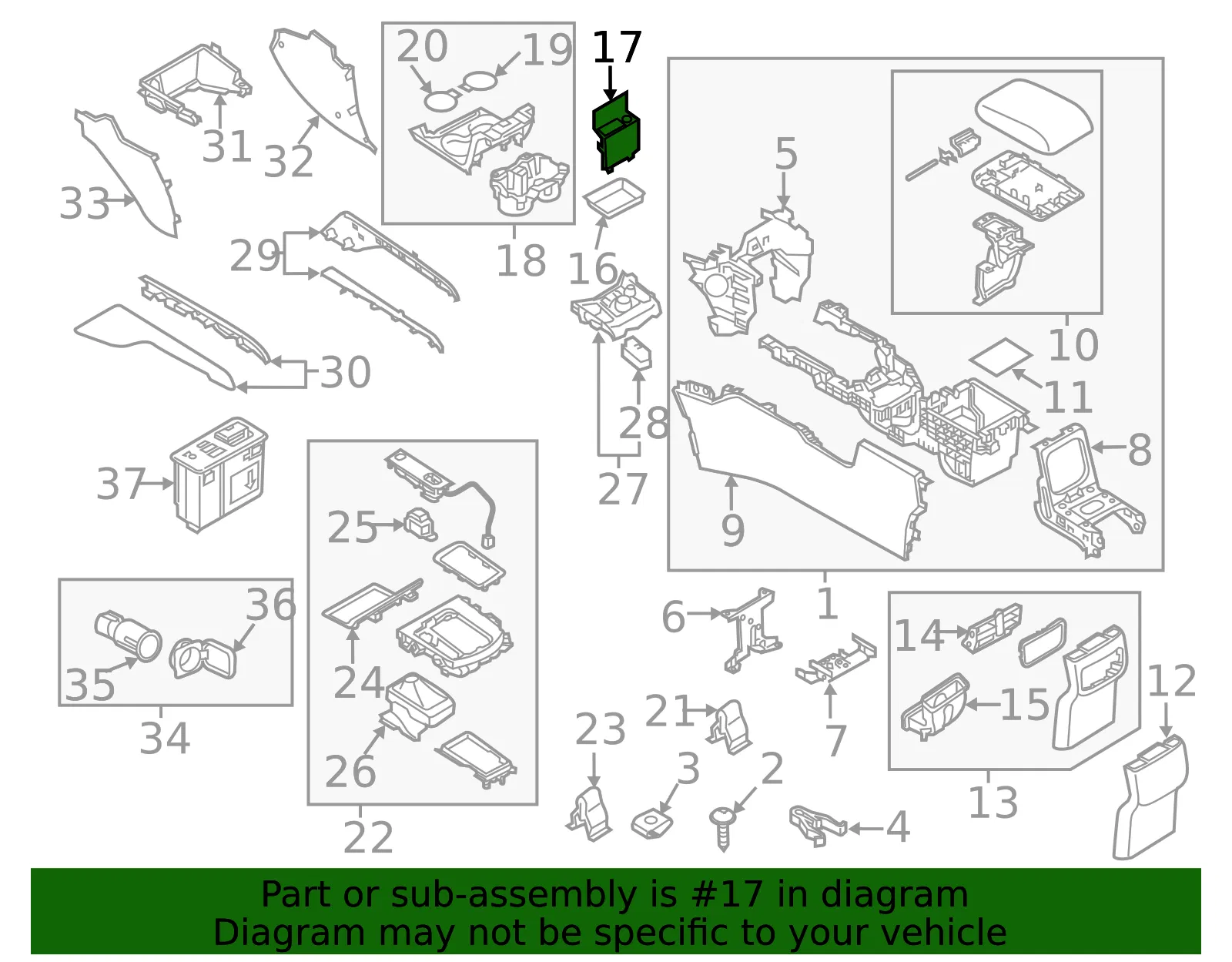 Console Panel - Mazda (k123644a1) - view 2