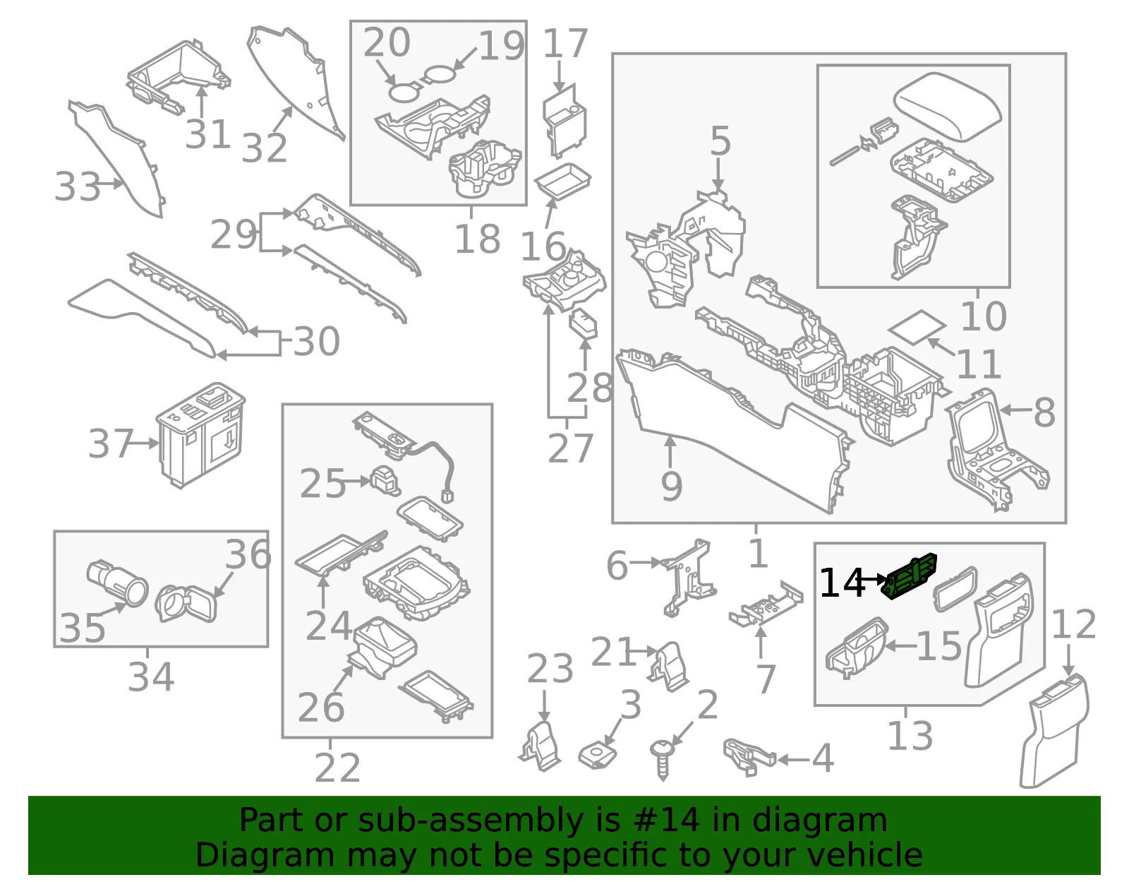 Console Air Vent - Mazda (k1236491x02) - view 2