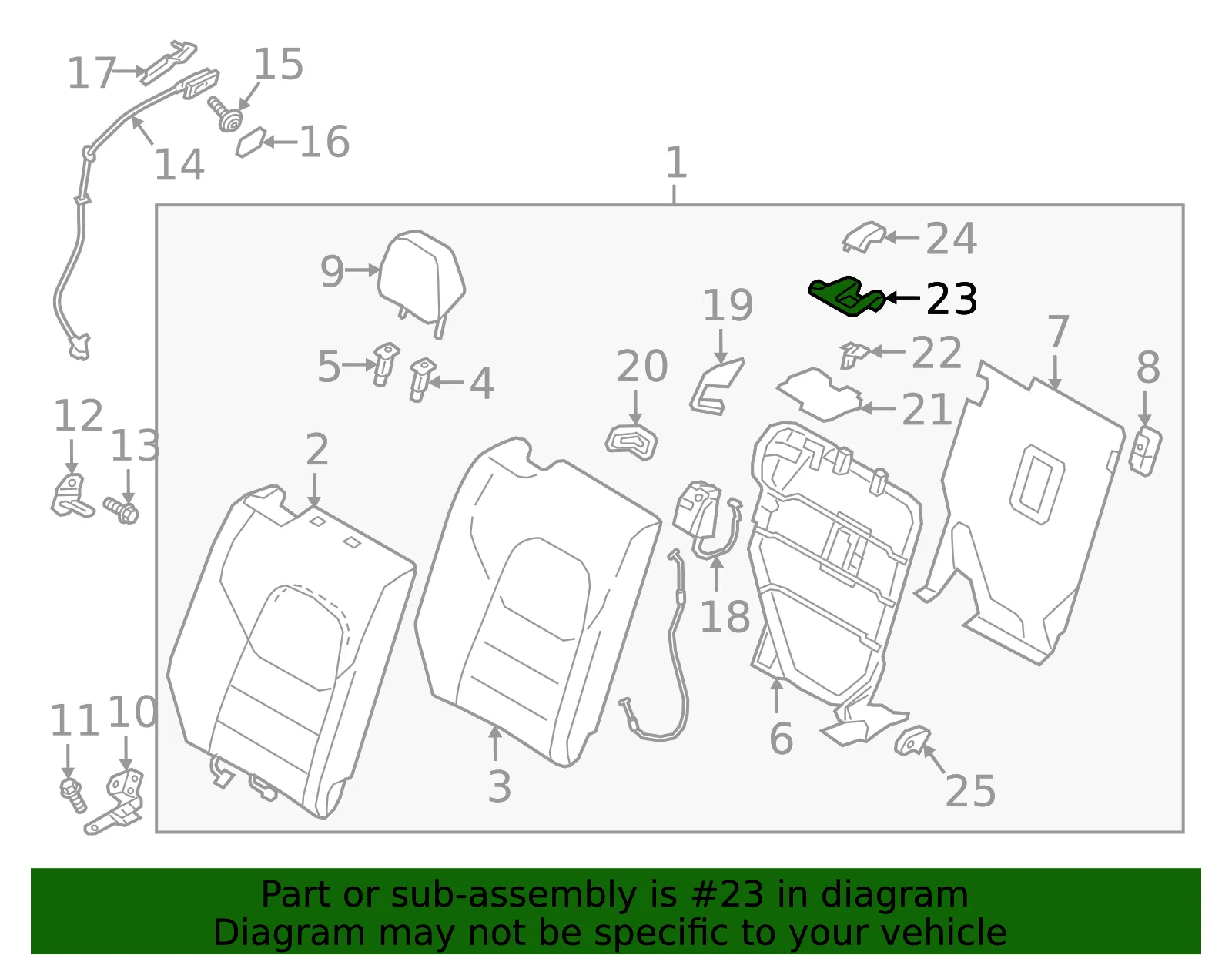 Seat Belt Guide - Mazda (k123882l739) - view 2