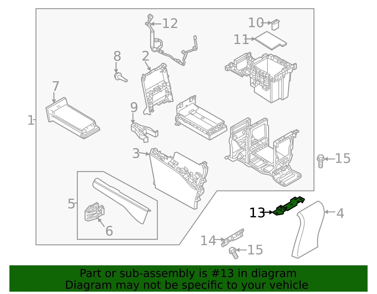 Console Bracket - Mazda (k1396441x) - view 2