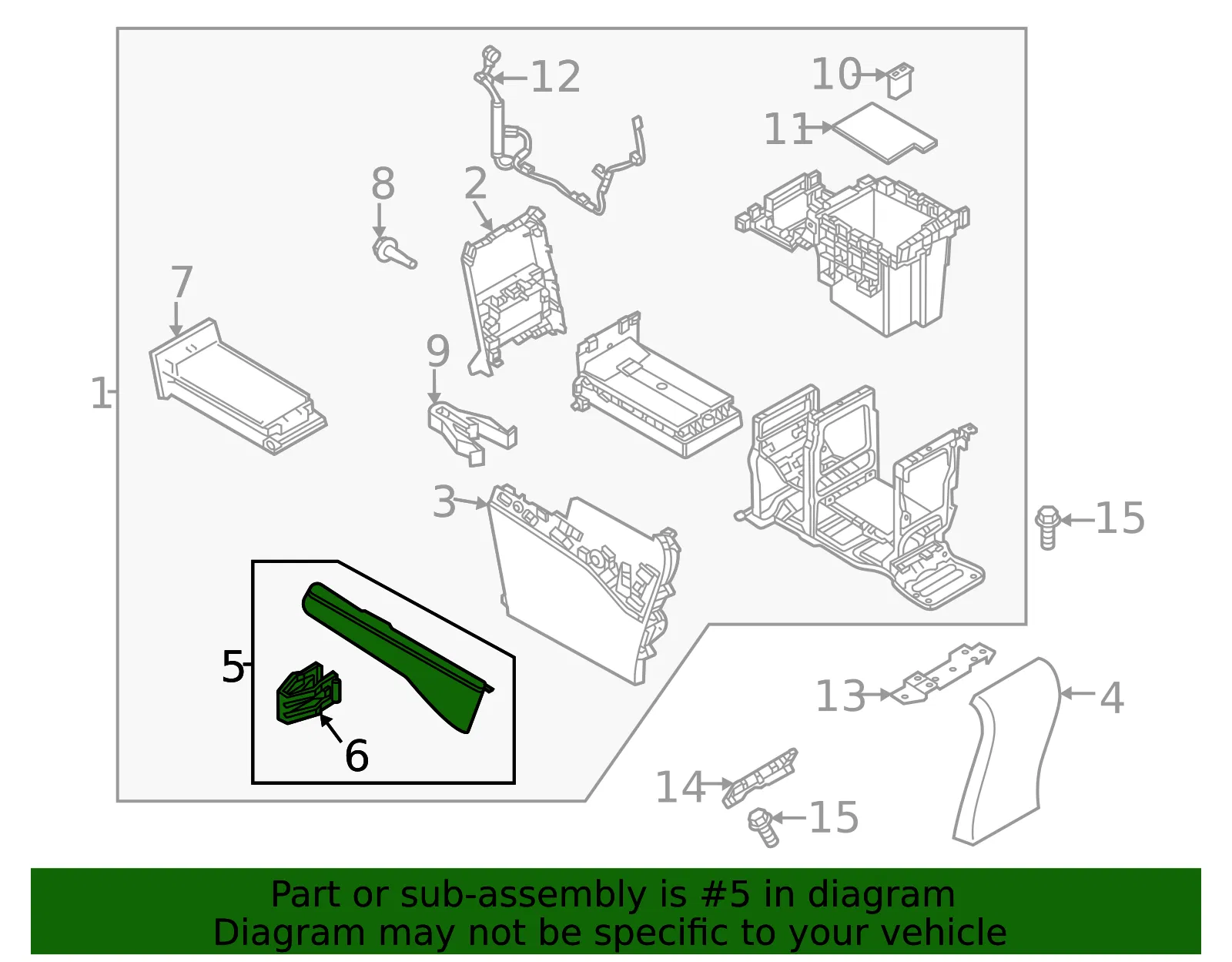 Console Trim Panel - Mazda (k1396448x39) - view 2