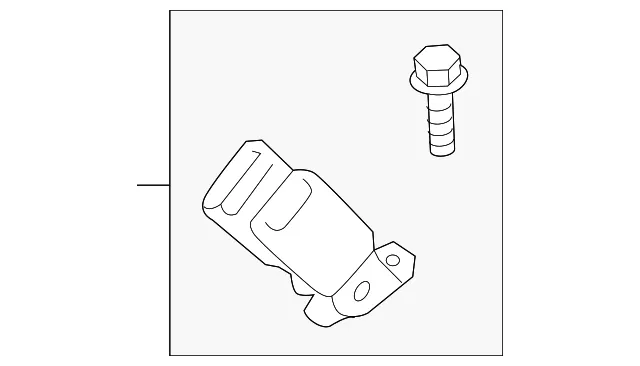 Seat Belt Receptacle - Mazda (k1y357720)