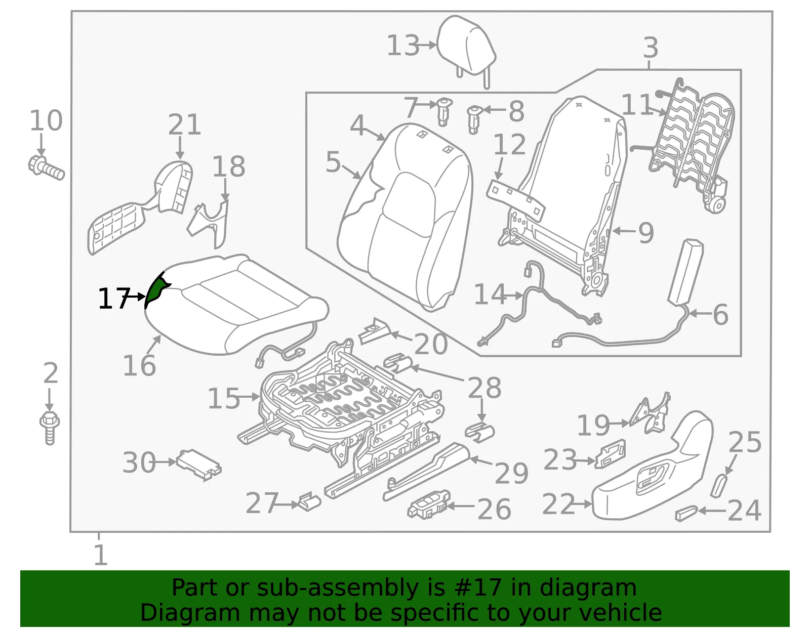 Seat Cushion Foam - Mazda (k2655720002) - view 2