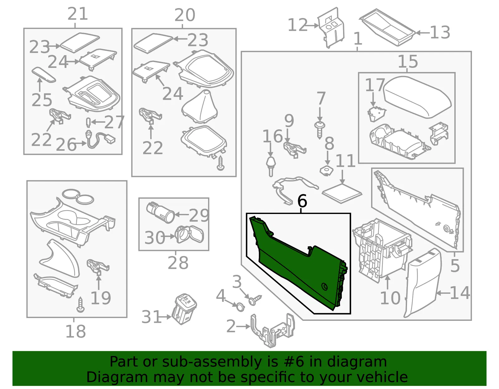 Console Panel - Mazda (ka0g6496002) - view 2