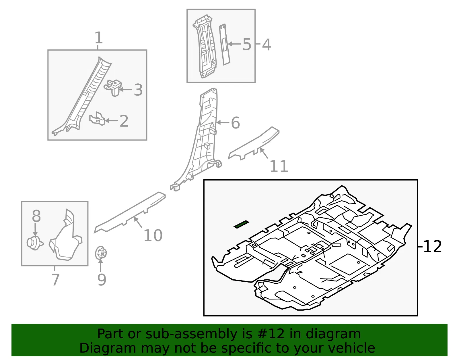 Floor Carpet - Mazda (ka0g68670b03) - view 2