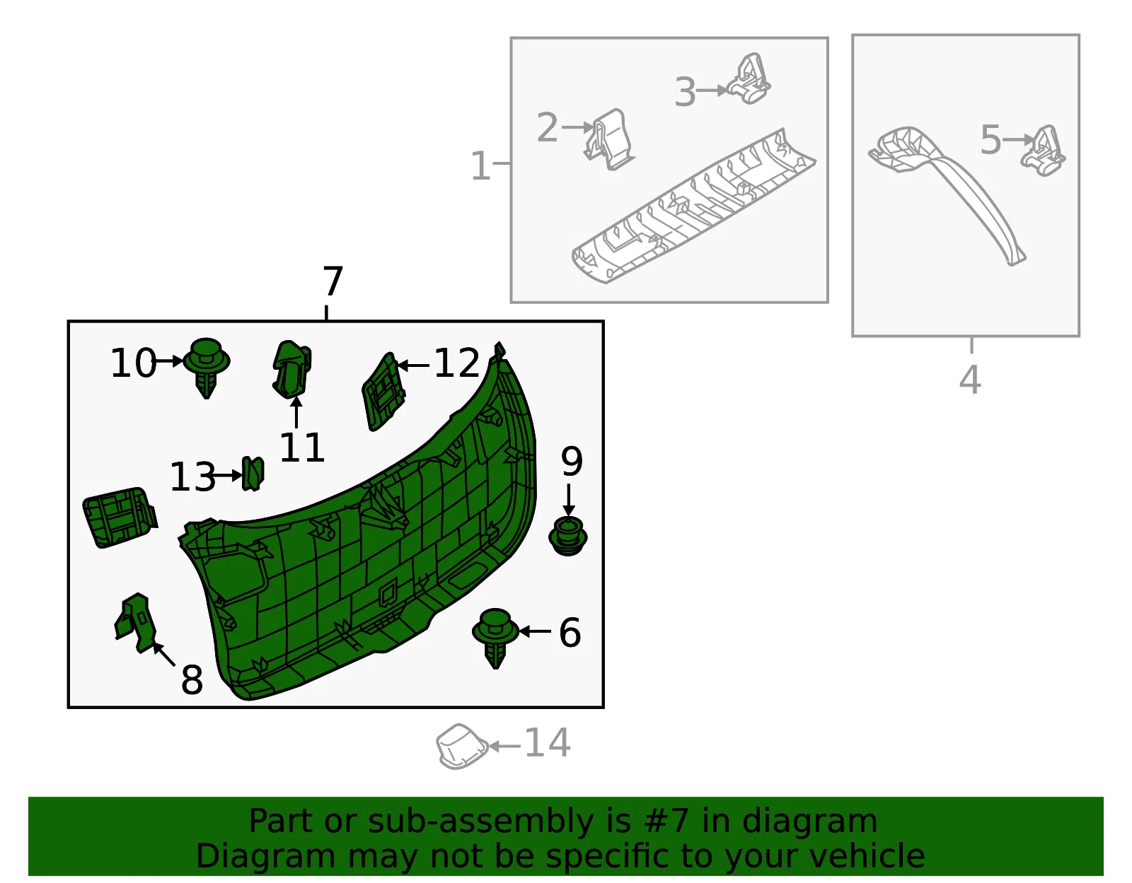 Lift-Gate Trim - Mazda (ka0g68960) - view 2