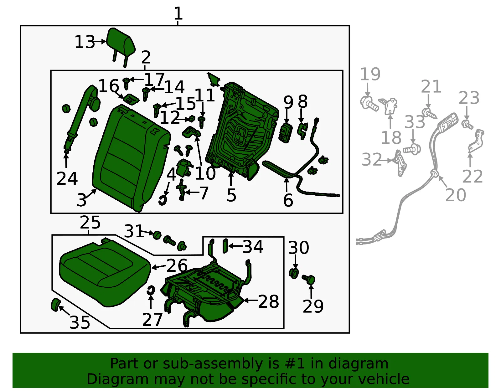 Seat Assembly - Mazda (ka0h5722x02) - view 2