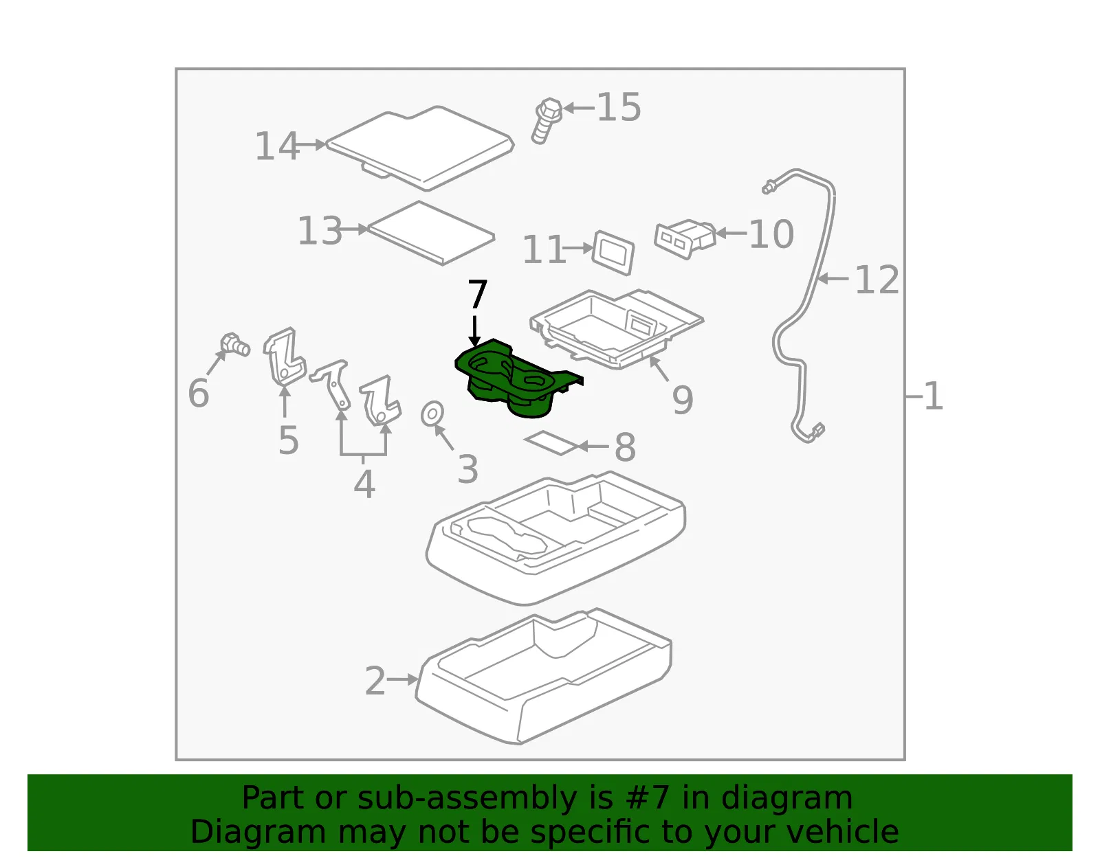 Cup Holder - Mazda (ka0h882b72a) - view 2