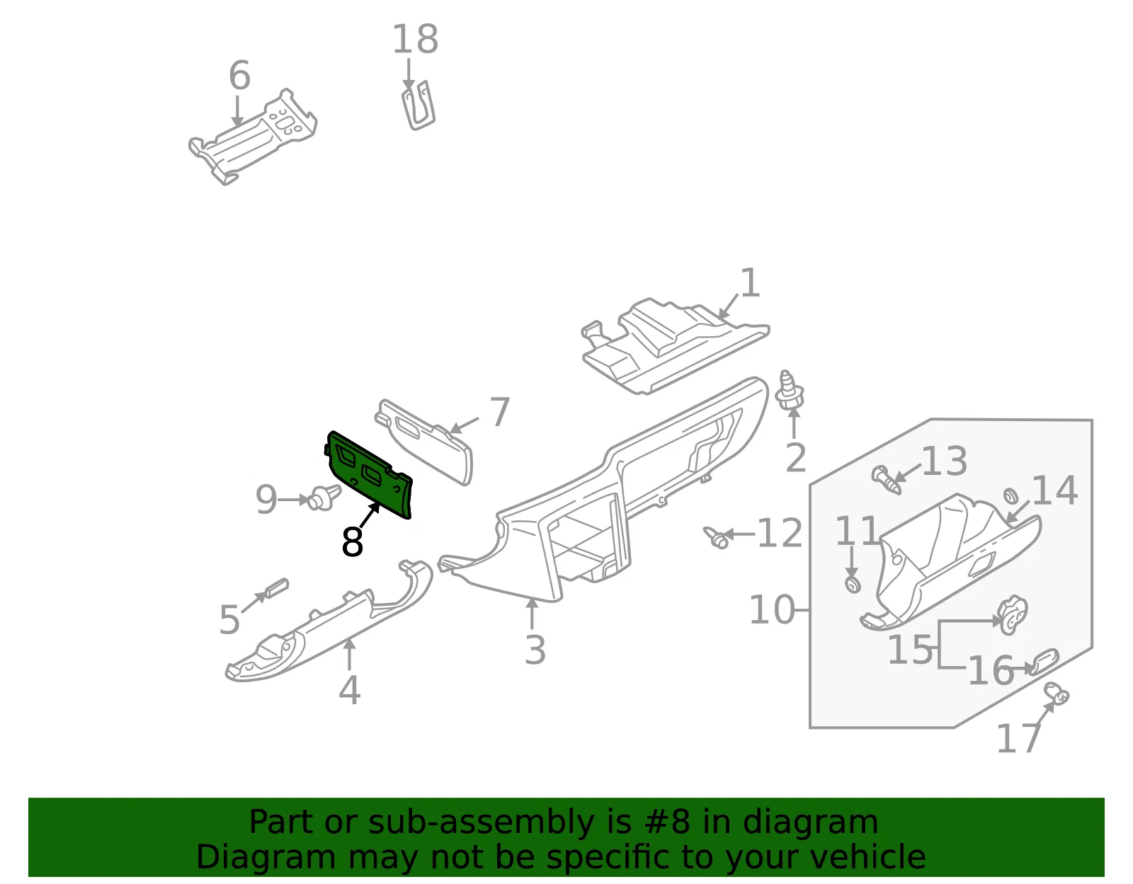 Instrument Panel Cover - Mazda (ka78686g4b29) - view 2