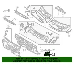 Lower Dash Panel Gusset - Mazda (kb7w56521) - view 4