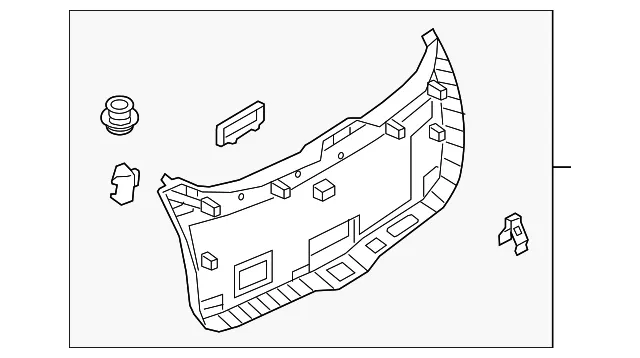 Lift-Gate Trim - Mazda (kb7w68960a)
