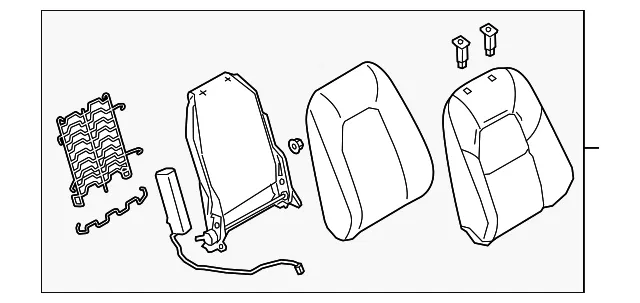 Seat Back Assembly - Mazda (kb7w881302a)