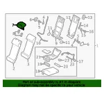 Headrest - Mazda (kb7w881402a) - view 4