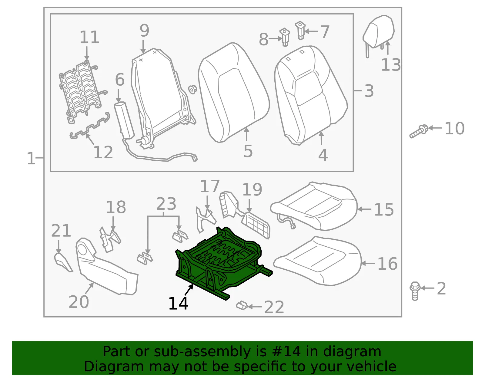 Seat Adjuster - Mazda (kb7w88a00) - view 2