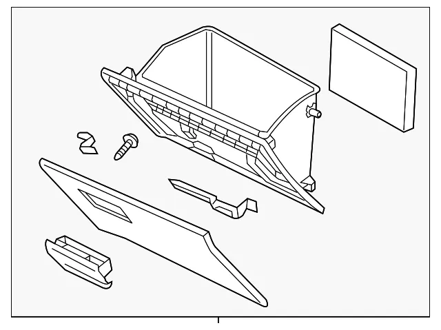 Glove Box Assembly - Mazda (kb8c64030a02)