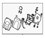 Seat Back Assembly - Mazda (kb8d57450d03) - view 3