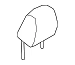 Headrest - Mazda (kb8d8814003) - view 3