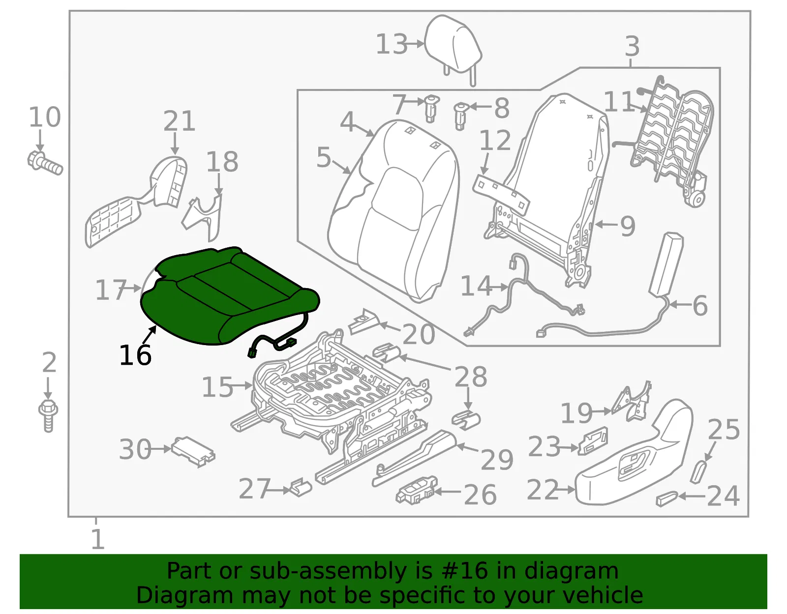 Cushion Cover - Mazda (kb8d8816102) - view 2