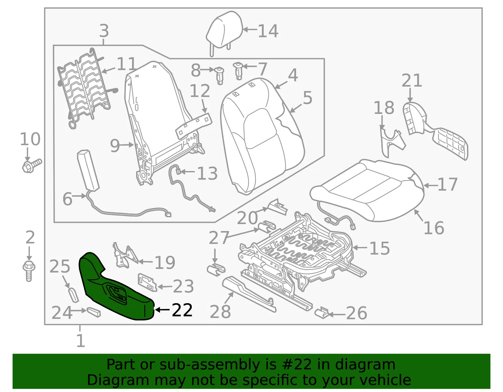 Seat Trim Panel - Mazda (kd1a881gx02) - view 2