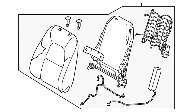 Seat Back Assembly - Mazda (kd1e8818039)