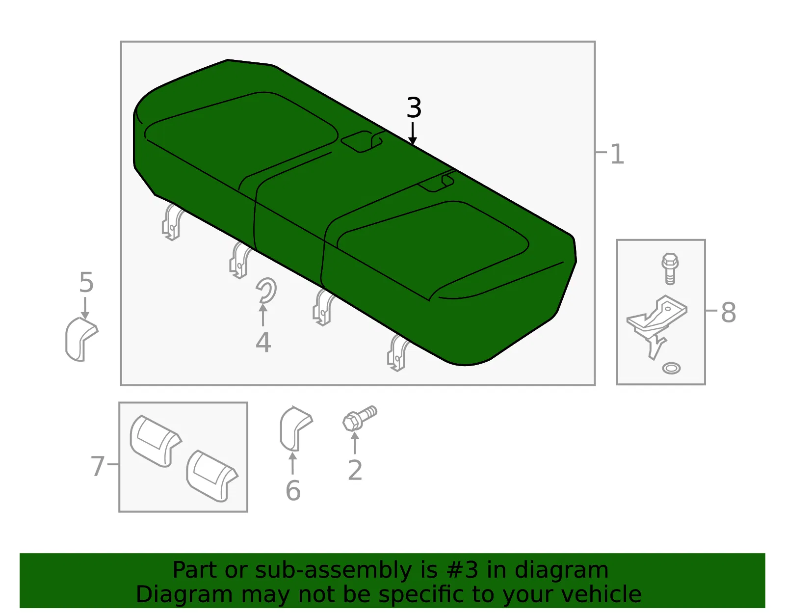 Cushion Cover - Mazda (kd3388201b02) - view 2