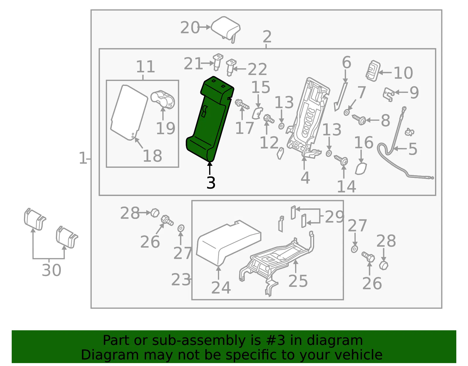 Seat Back Cushion Cover - Mazda (kd3588271a34) - view 2