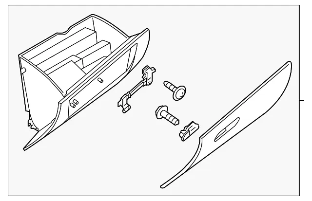 Glove Box Assembly - Mazda (kd4564030d02)