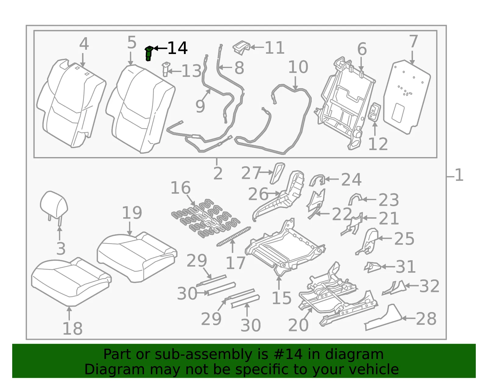 Headrest Guide - Mazda (kd45881g915) - view 2