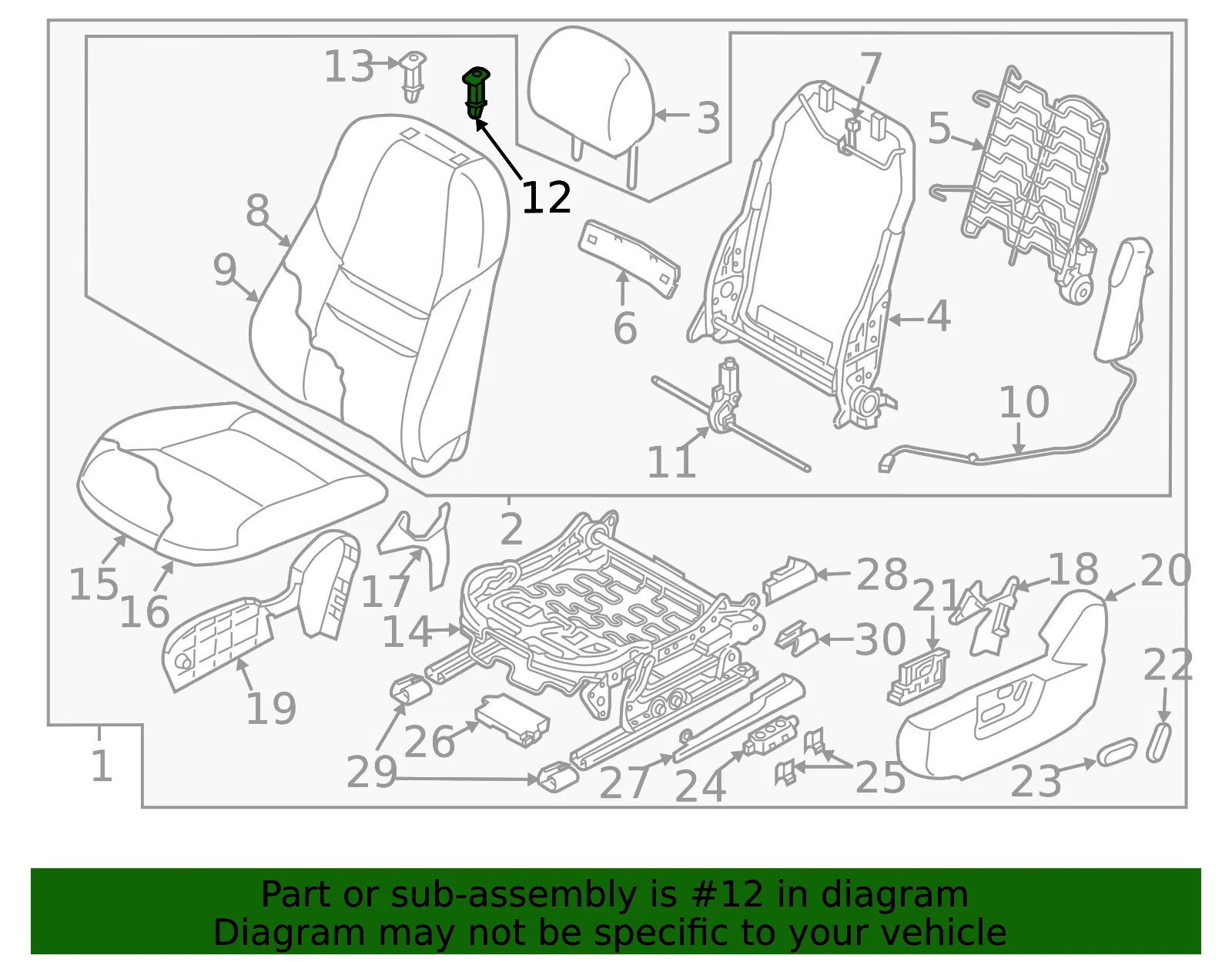 Headrest Guide - Mazda (kd45881g93a) - view 2