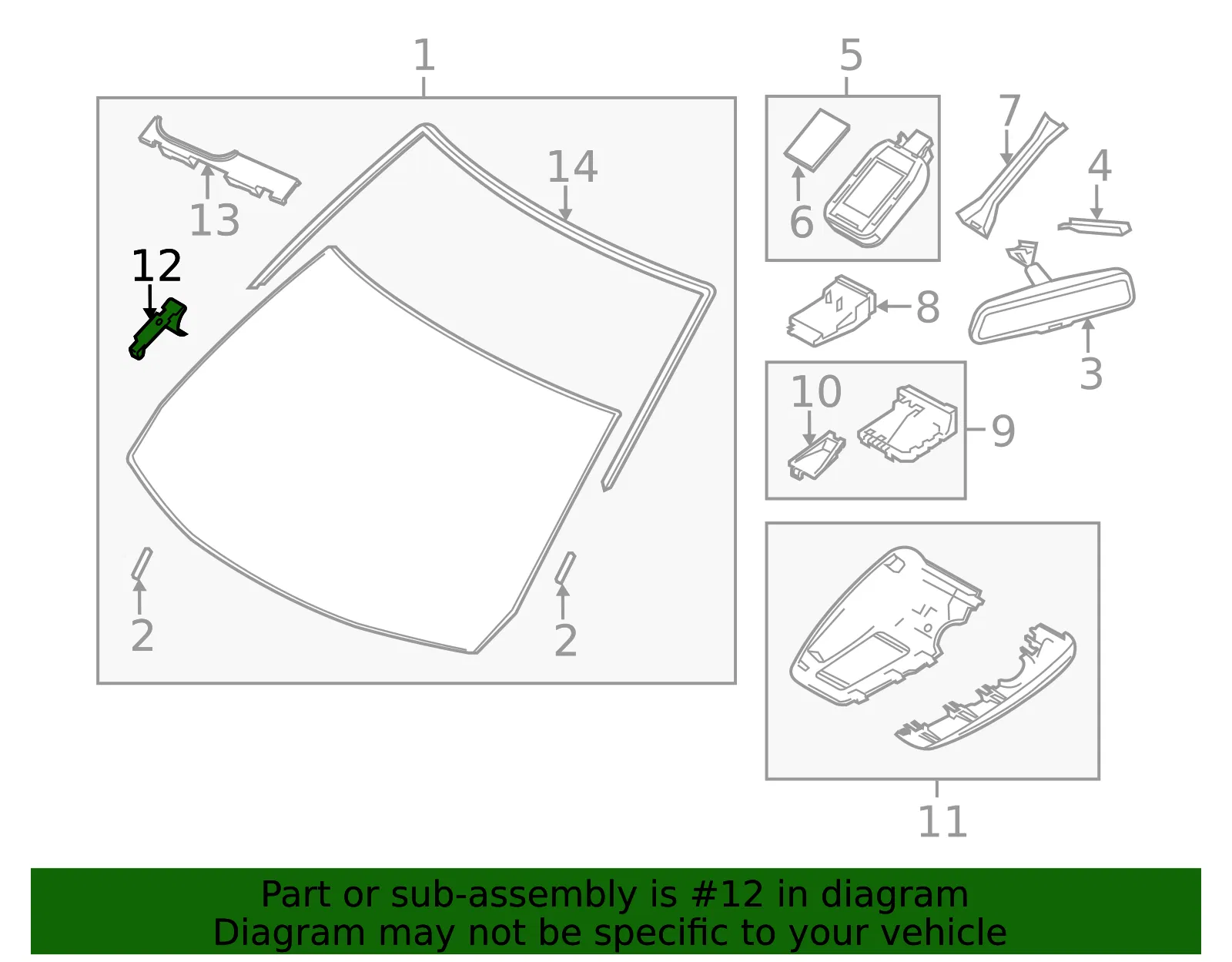 Trim Cover Clip - Mazda (kd4767z07) - view 2