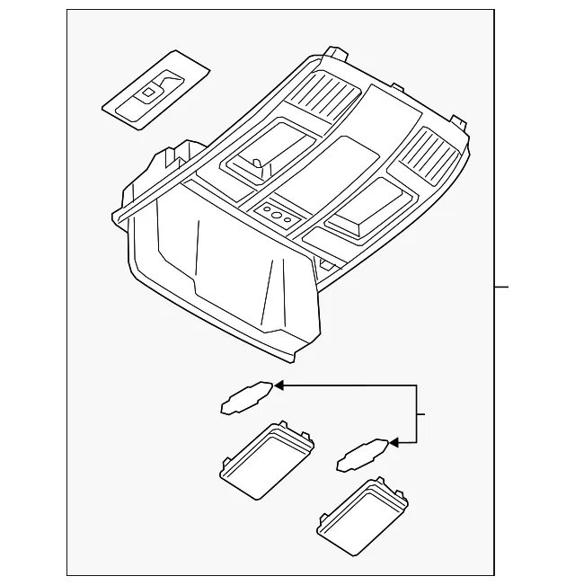 Overhead Console - Mazda (kd4769970d02)