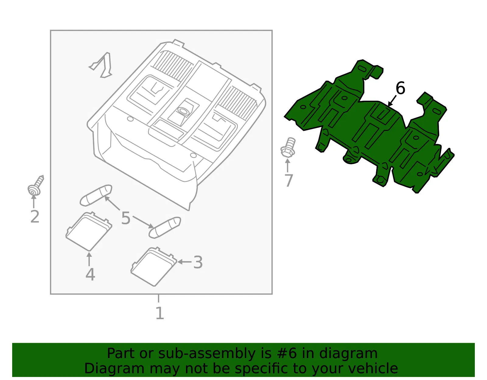 Console Bracket - Mazda (kd476998x) - view 2