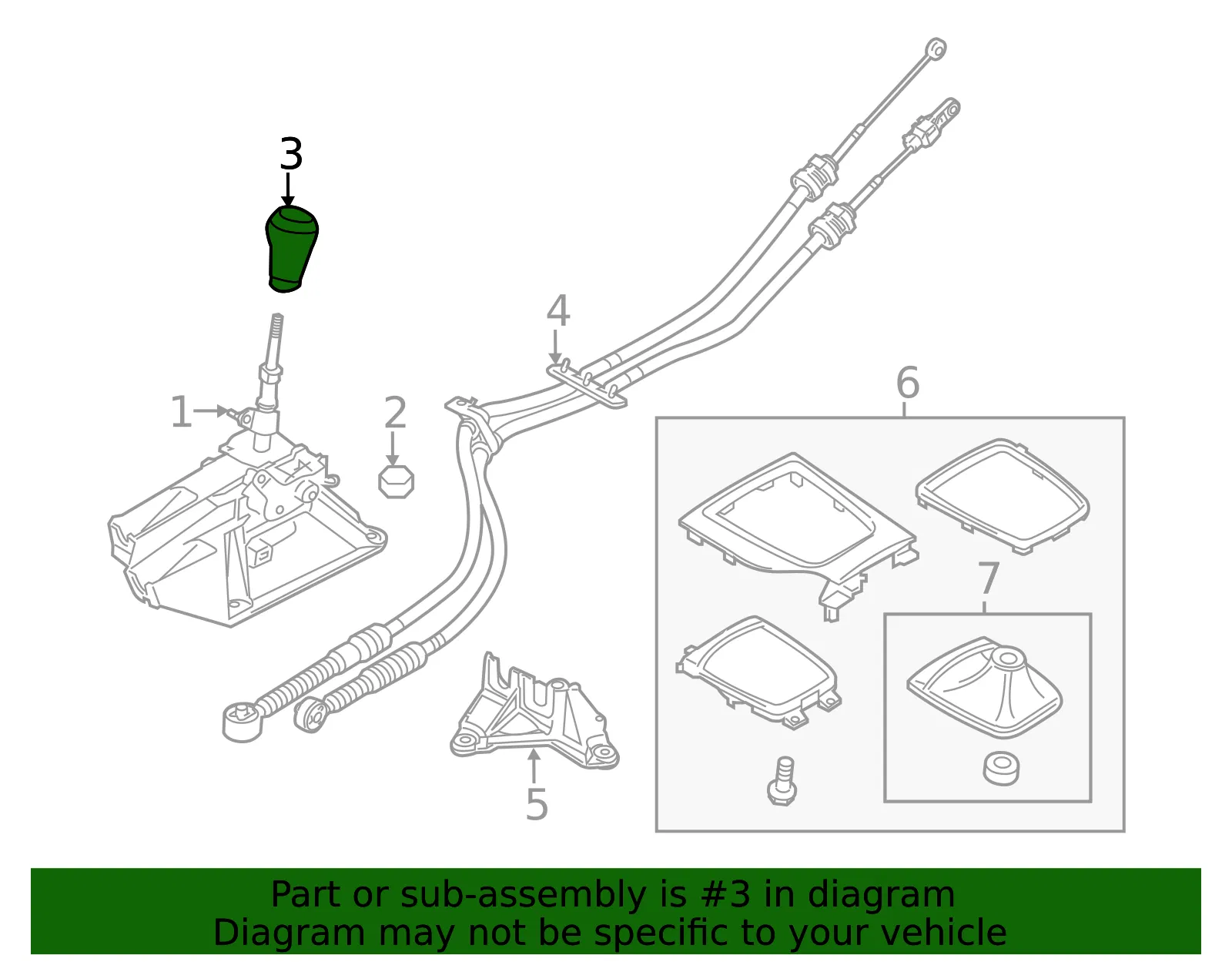 Shift Knob - Mazda (kd5346030a) - view 3