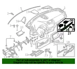 Instrument Panel Bezel - Mazda (ke4055150b02) - view 4