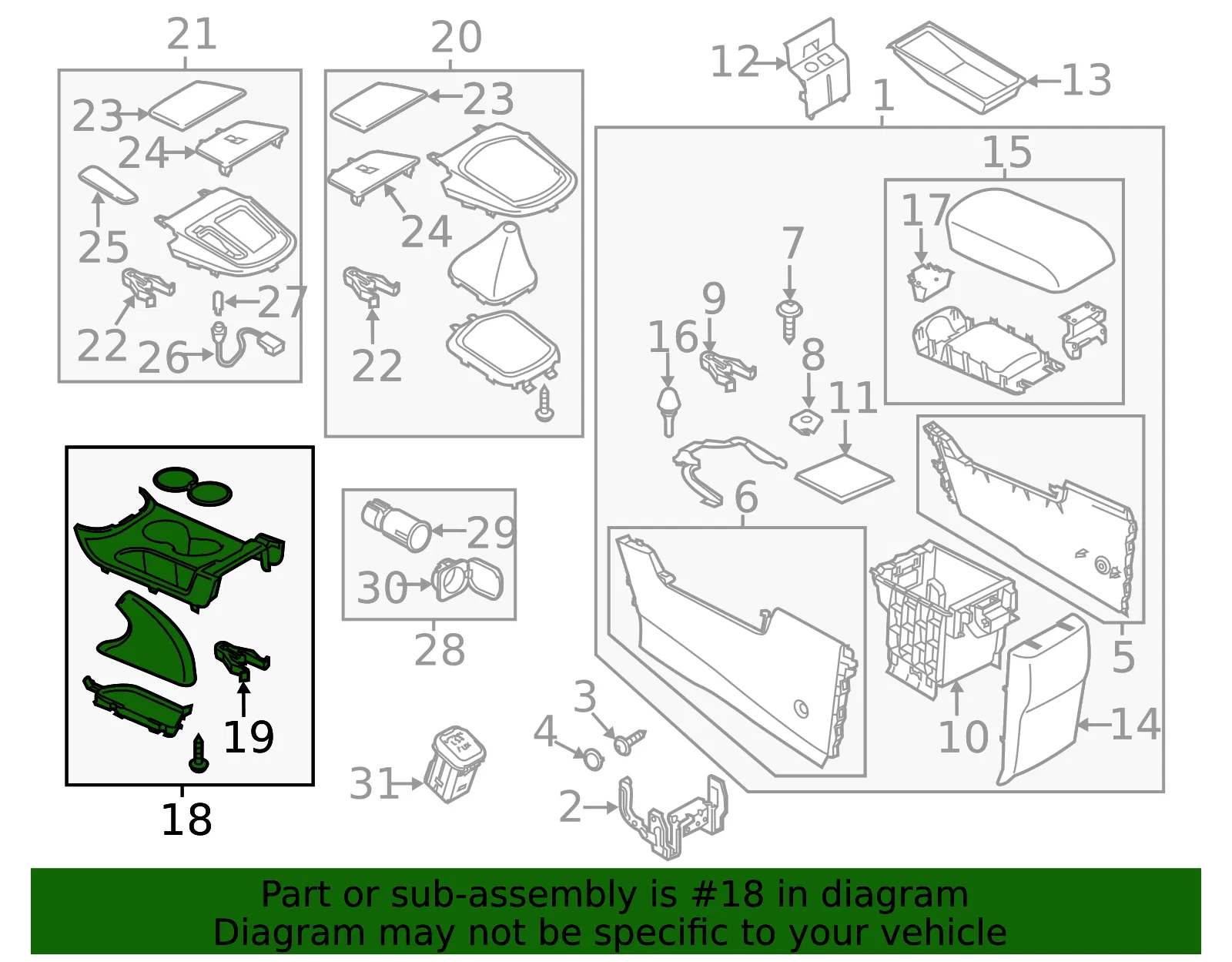 Cup Holder - Mazda (ke406443yd02) - view 2