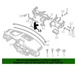 Instrument Panel Mounting Bracket - Mazda (kl2h60450) - view 4