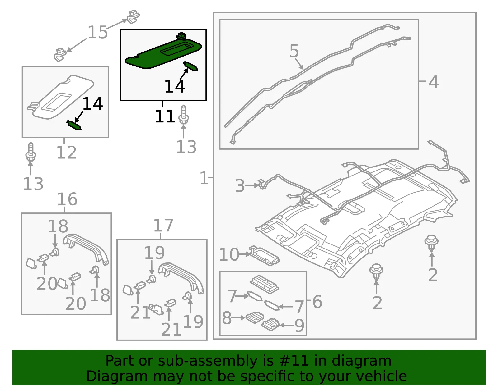 Sun Visor - Mazda (kn0w6927075) - view 2