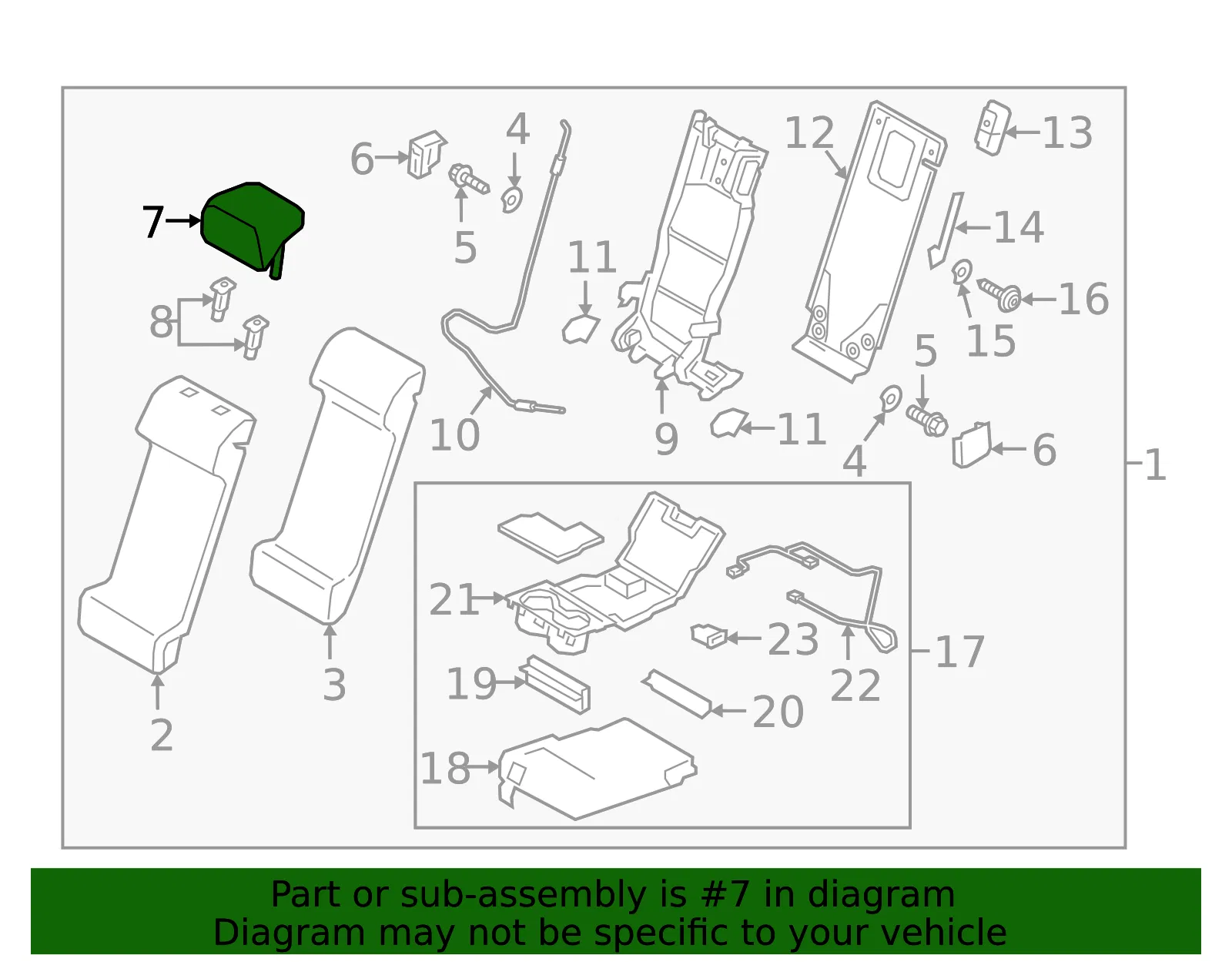 Headrest - Mazda (kn0w8814013) - view 2