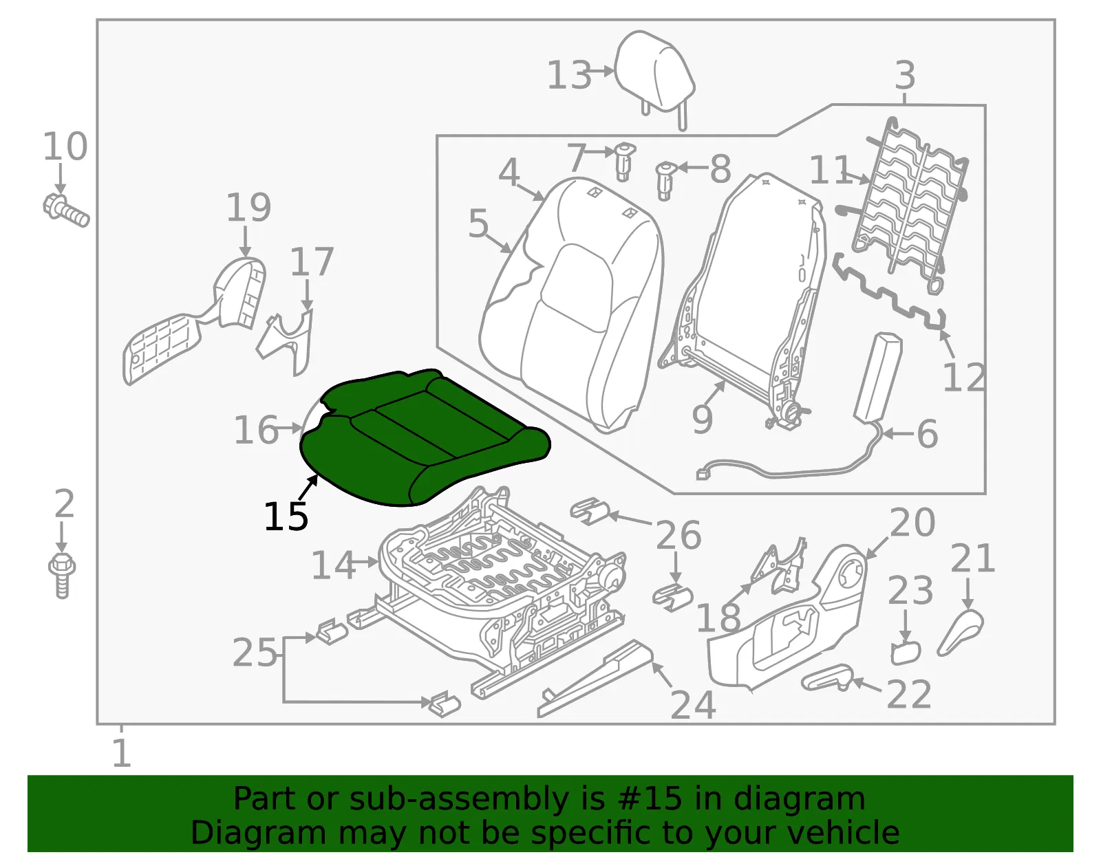 Cushion Cover - Mazda (kn3r8816102) - view 2