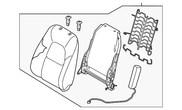 Seat Back Assembly - Mazda (kn3r881802a)