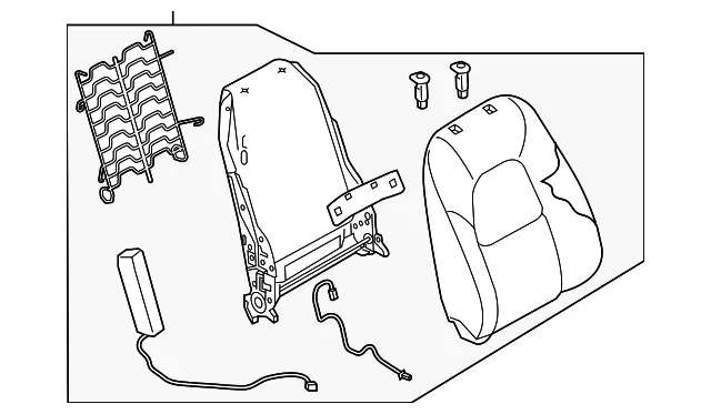 Seat Back Assembly - Mazda (kn4c8813039)