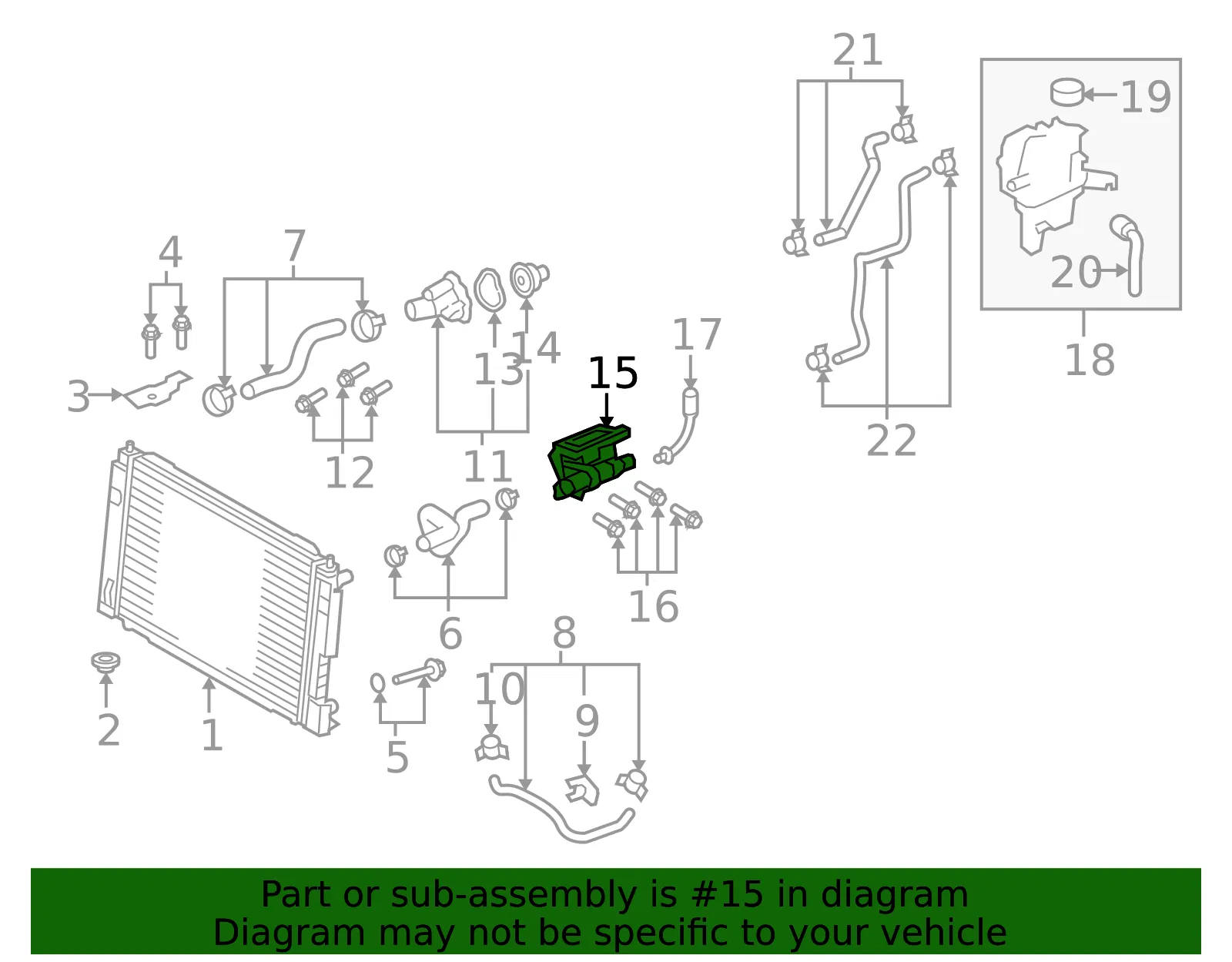 Water Outlet - Mazda (l3411517za) - view 2