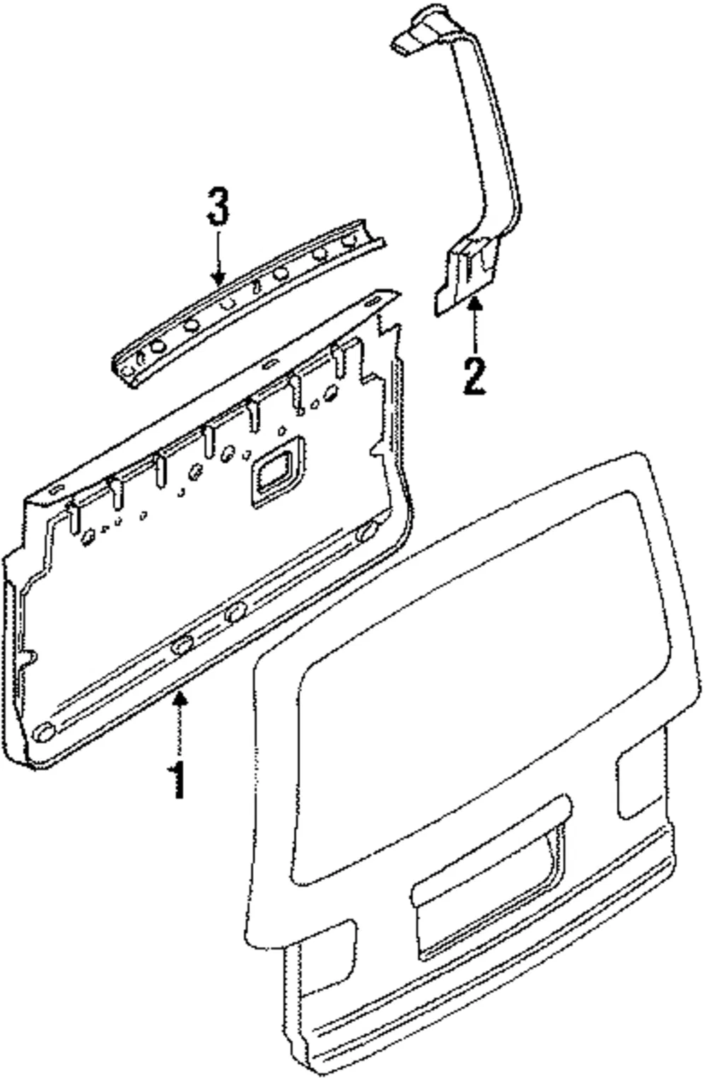 Lift Gate Trim - Mazda (la0168960e59)