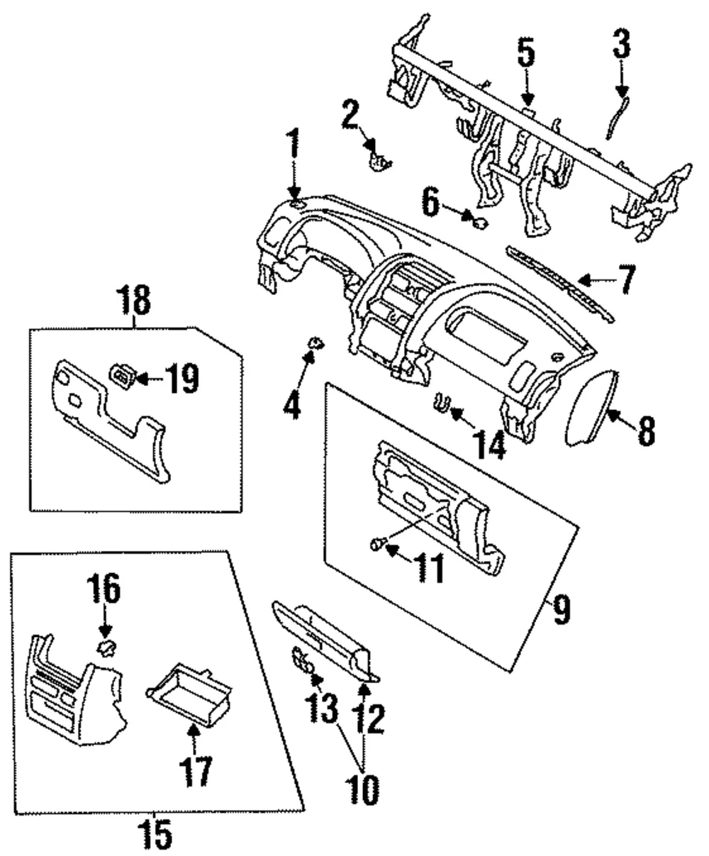 Glove Box Assembly - Mazda (lb8264030d80)
