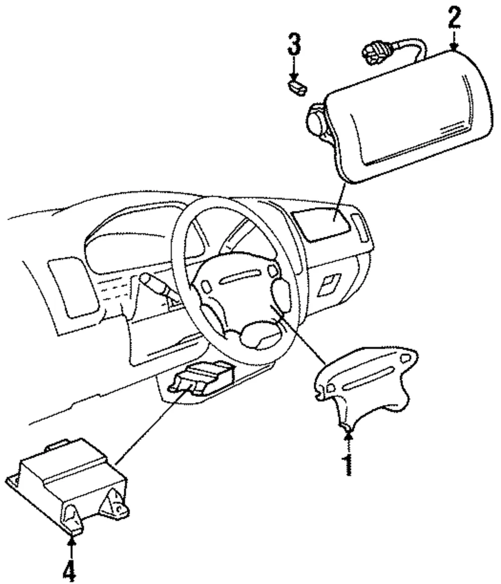Driver Air Bag - Mazda (lb8357k0002)