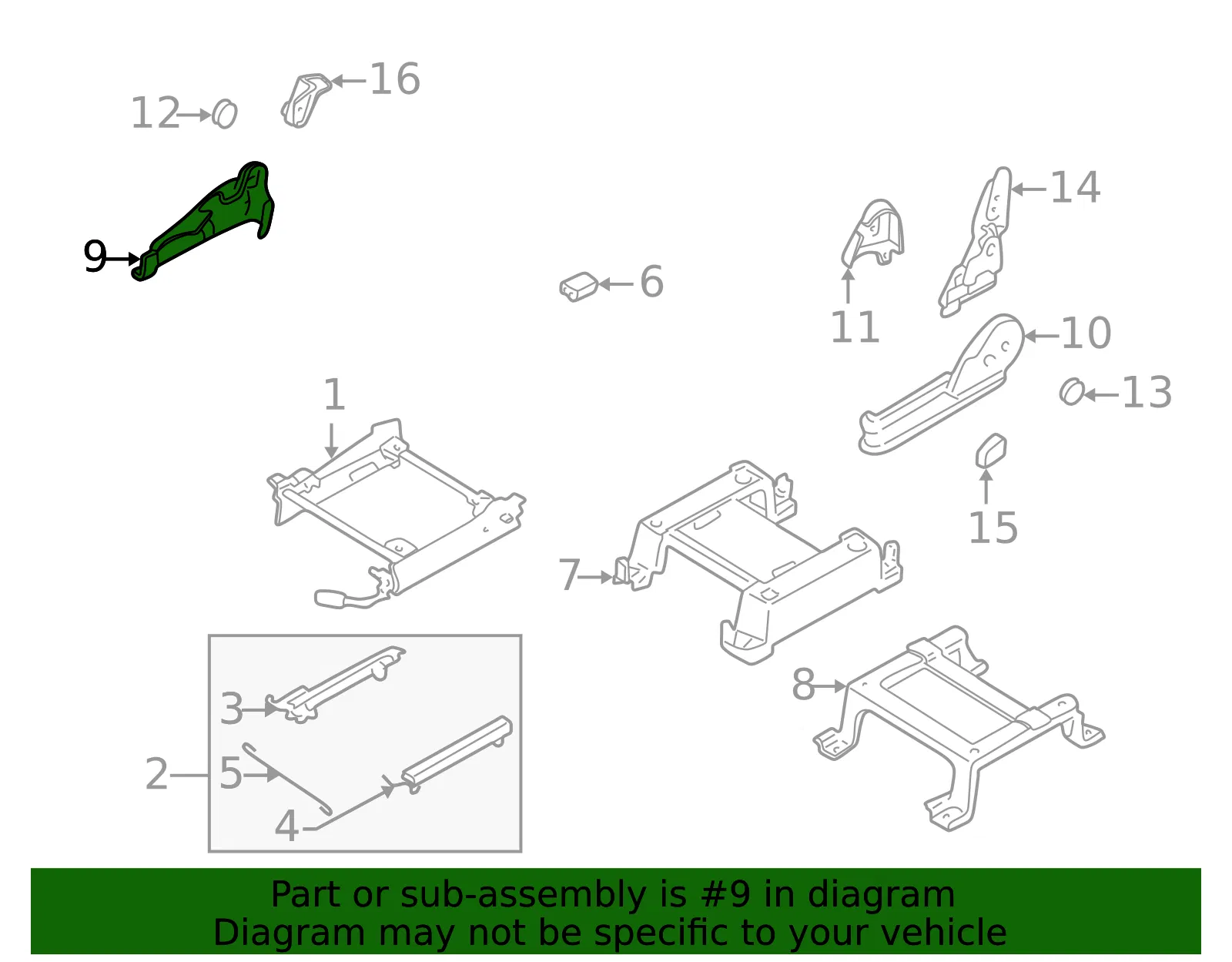 Seat Trim Panel - Mazda (lc62881g305) - view 2
