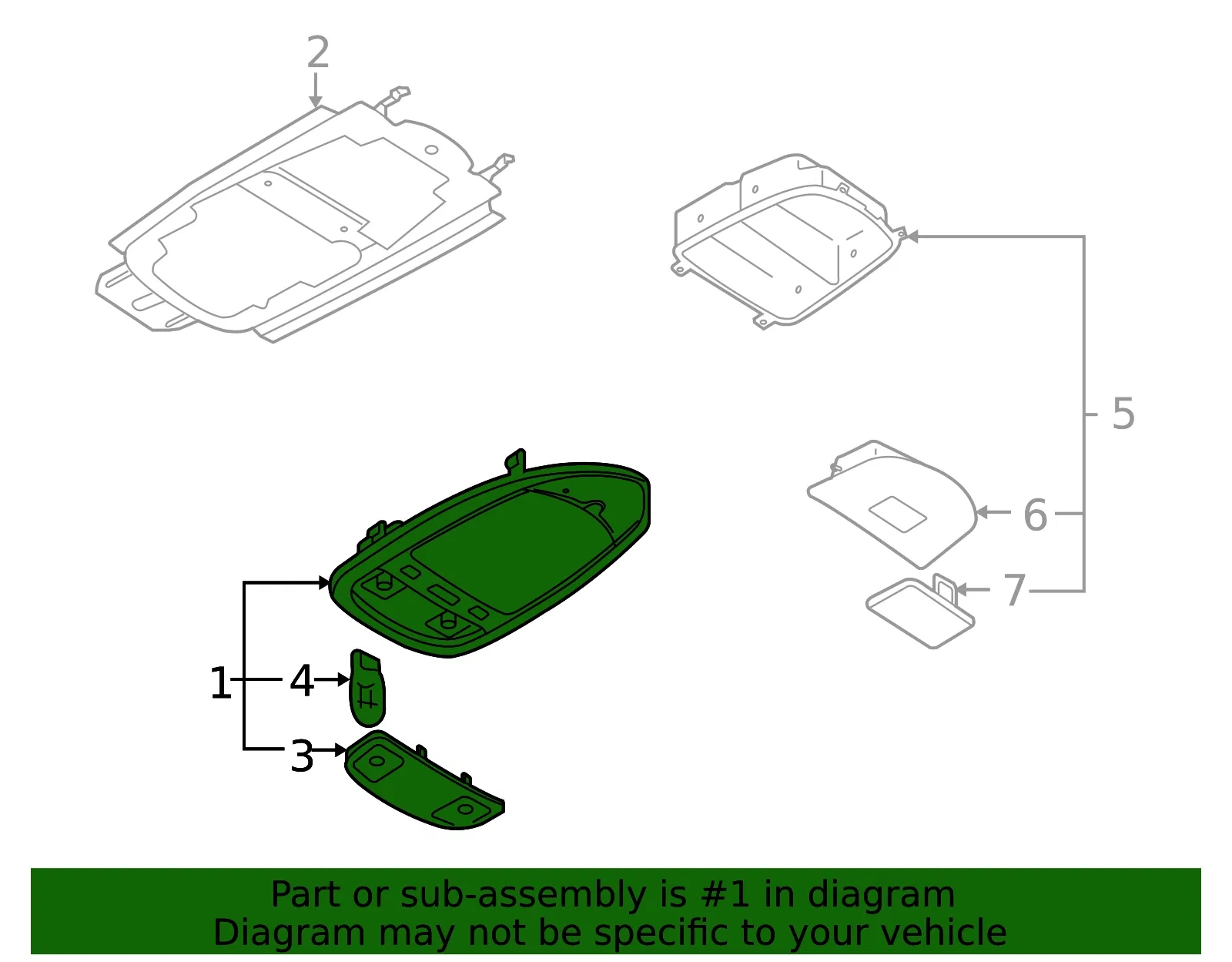 Overhead Console - Mazda (lc636997x77) - view 2