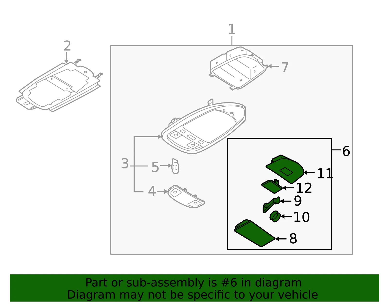 Overhead Console - Mazda (lc636997ya80) - view 2