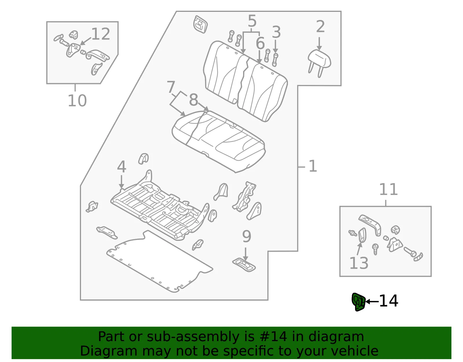 Folding Seat Lock Striker - Mazda (ld4757510) - view 2