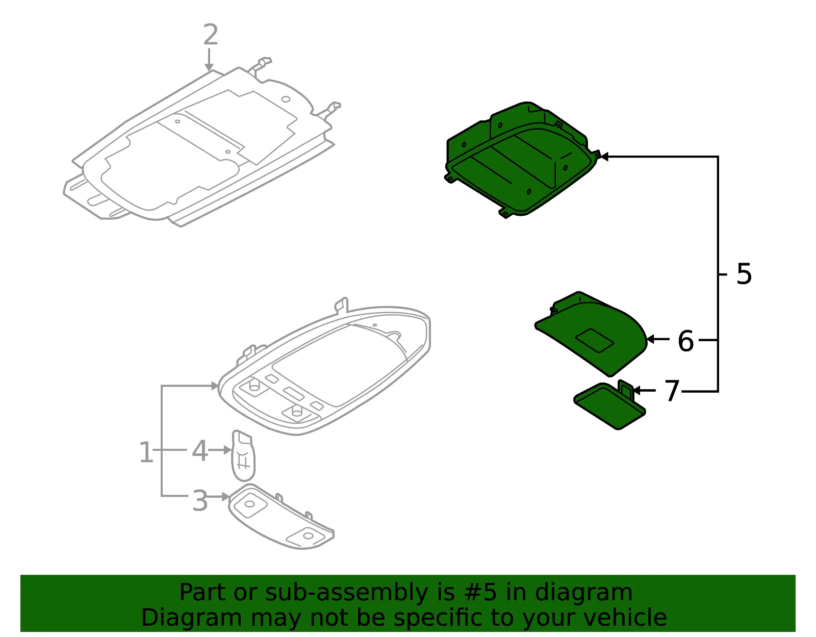 Console Compartment - Mazda (ld476997y80) - view 2